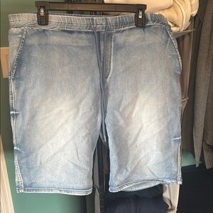 Avenue Blue Jean Bermuda Shorts